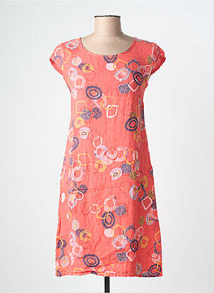 Rochie scurtă portocaliu COULEURS DU TEMPS femeie