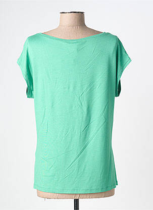 Tricou elasticitate mâneci scurte verde BARBARA LEBEK femeie