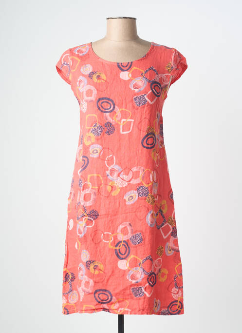 Rochie scurtă portocaliu COULEURS DU TEMPS femeie