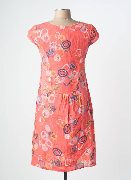 Rochie scurtă portocaliu COULEURS DU TEMPS femeie