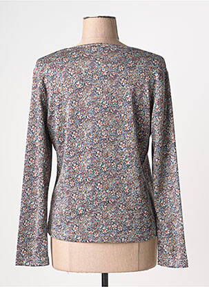 Top elasticitate mâneci lungi gri GRIFFON femeie