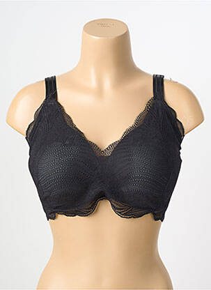 Sutien fără armatură top sutien push-up negru TRIUMPH femeie