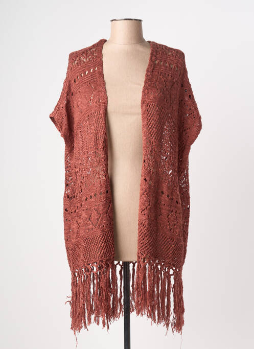 Vestă cu mâneci scurte maro VERO MODA femeie