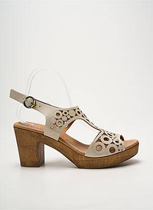 Sandale/Pantofi decupați bej HEINE femeie