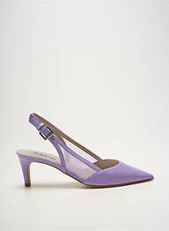Pantofi cu toc țesătură satinată toc de 7 la 9 cm violet HEINE femme