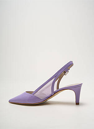 Pantofi cu toc țesătură satinată toc de 7 la 9 cm violet HEINE femeie
