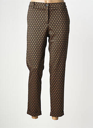 Pantalon 7/8 elasticitate mărime normală negru ANDAM femeie