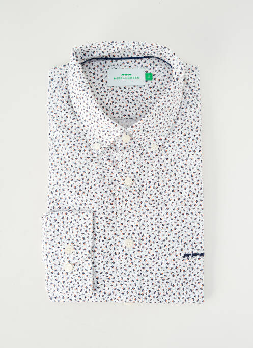 Cămașă cu mâneci lungi imprimeu fantezie alb MISE AU GREEN homme