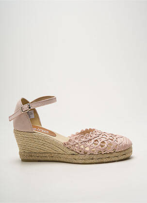 Espadrile vârf rotund toc de 4 la 6 cm roz HEINE femeie