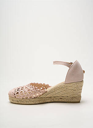 Espadrile vârf rotund toc de 4 la 6 cm roz HEINE femeie