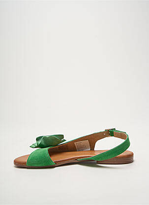 Sandale/pantofi decupați chiquet toc plat până la 3 cm verde HEINE femeie