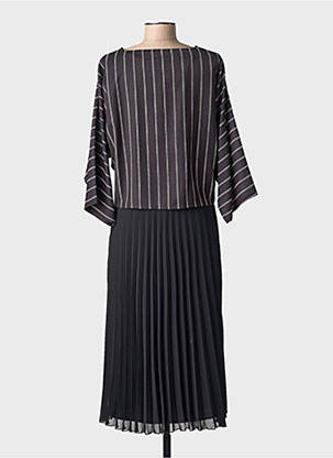 Rochie lungă mâneci lungi mâneci lungi negru GUY DUBOUIS femeie