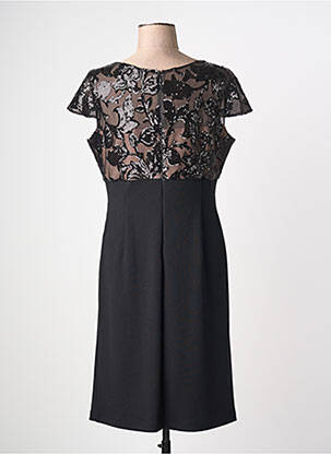 Rochie midi închidere cu fermoar la spate mâneci scurte negru JOSEPH RIBKOFF femeie