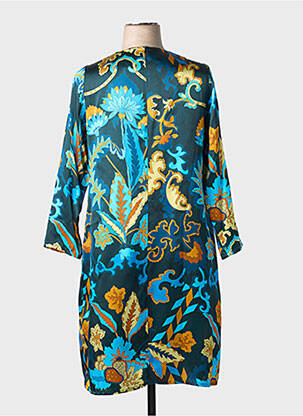 Rochie midi imprimeu floral mâneci lungi albastru GREGORY PAT femeie