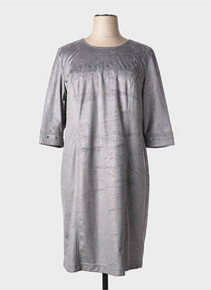Rochie midi mâneci lungi mâneci lungi gri RABE femeie