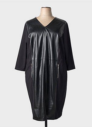 Rochie midi mâneci lungi mâneci lungi negru RABE femeie