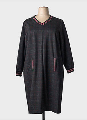 Rochie midi mâneci lungi mâneci lungi negru MERI & ESCA femeie