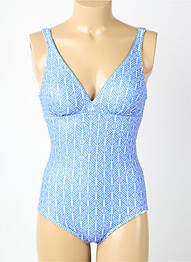 Costum de baie dintr-o singură piesă imprimeu fantezie sutien cu susținere înaltă și burete detașabil albastru GRAIN DE SABLE femme