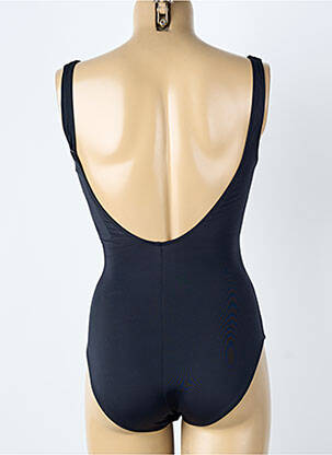 Costum de baie dintr-o singură piesă efect material satinat top sutien modelat negru CHARMLINE femeie