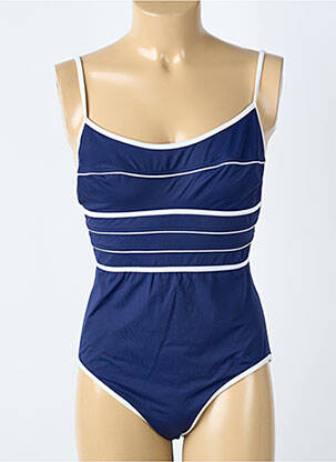 Costum de baie dintr-o singură piesă efect material satinat albastru SUN PLAYA femeie