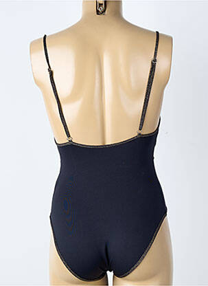 Costum de baie dintr-o singură piesă efect material satinat negru SUN PLAYA femeie