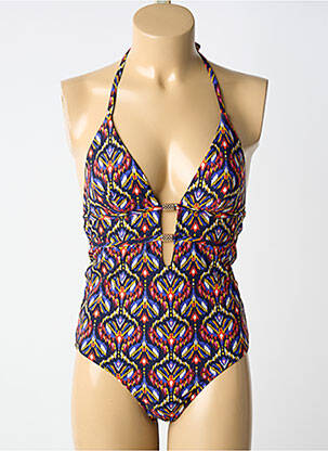 Costum de baie dintr-o singură piesă imprimeu fantezie top triunghiuri negru AUBADE femeie