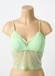 Sutien țesătură dantelă verde LINDA femeie
