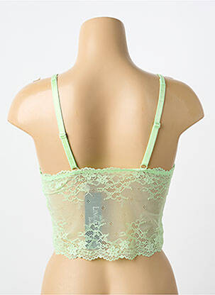 Sutien țesătură dantelă verde LINDA femeie