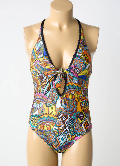 Costum de baie dintr-o singură piesă portocaliu ANTIGEL femeie