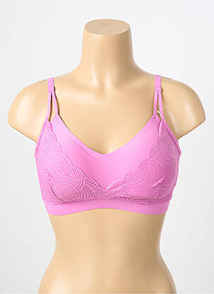 Sutien fără armatură bralete roz CHANTELLE femeie