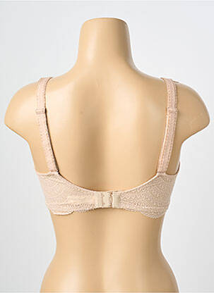 Sutien efect material satinat top sutien modelat culoare piersică SIMONE PERELE femeie