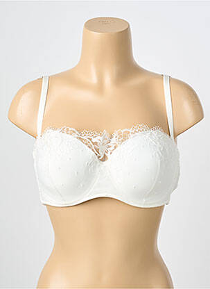 Sutien efect material satinat top sutien modelat bej LISE CHARMEL femeie
