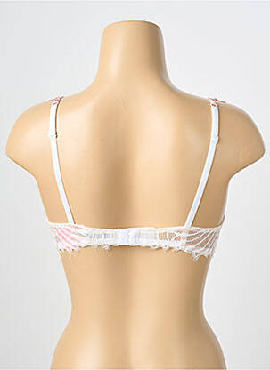 Sutien efect material satinat top sutien push-up roz ANTIGEL femeie