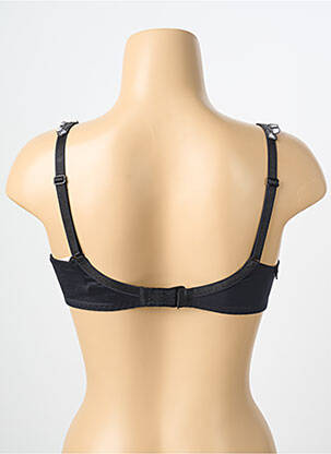 Sutien efect material satinat sutien cupe întregi cu decolteu înalt negru LOUISA BRACQ femeie