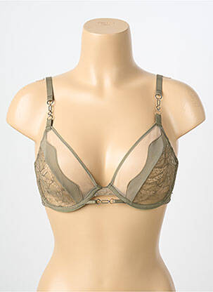 Sutien bretea multi poziție top sutien push-up verde CHANTELLE femeie