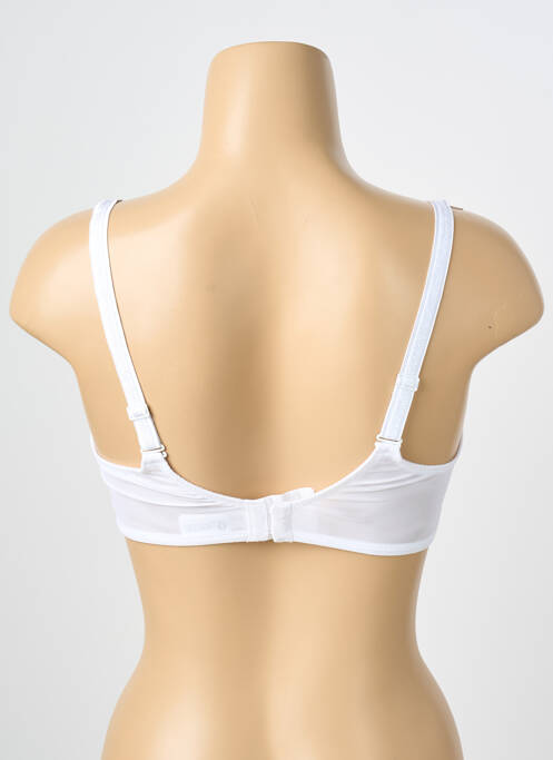 Sutien efect material satinat top sutien modelat alb SIMONE PERELE femme