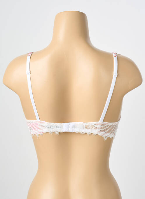 Sutien efect material satinat top sutien push-up roz ANTIGEL femme