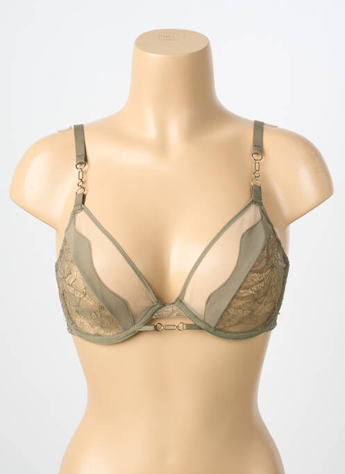 Sutien bretea multi poziție top sutien push-up verde CHANTELLE femme