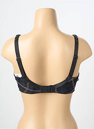 Sutien efect material satinat sutien cupe întregi cu decolteu înalt negru LOUISA BRACQ femeie