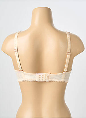 Sutien efect material satinat sutien balconet cu decolteu înalt roz SIMONE PERELE femeie
