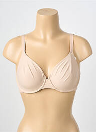 Sutien efect material satinat sutien cupe întregi cu decolteu înalt piele SIMONE PERELE femme