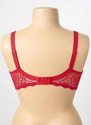 Sutien efect material satinat top sutien modelat roșu SIMONE PERELE femeie