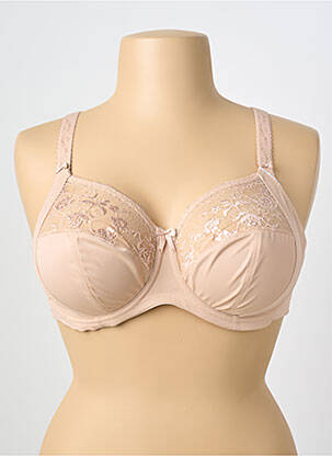 Sutien broderie sutien cupe întregi cu decolteu înalt piele ELOMI femme