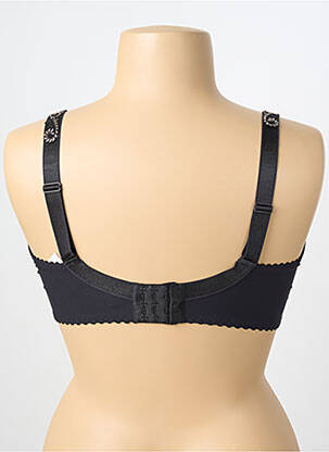 Sutien efect material satinat sutien cupe întregi cu decolteu înalt negru SIMONE PERELE femeie