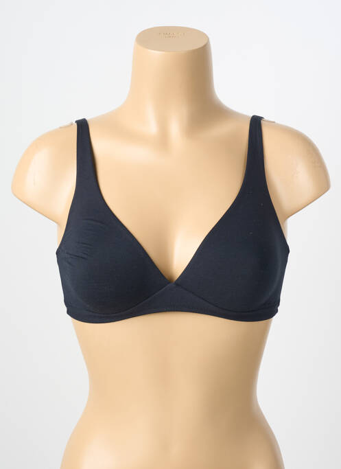 Sutien fără armatură sutien cupe întregi cu decolteu înalt negru HANRO femme