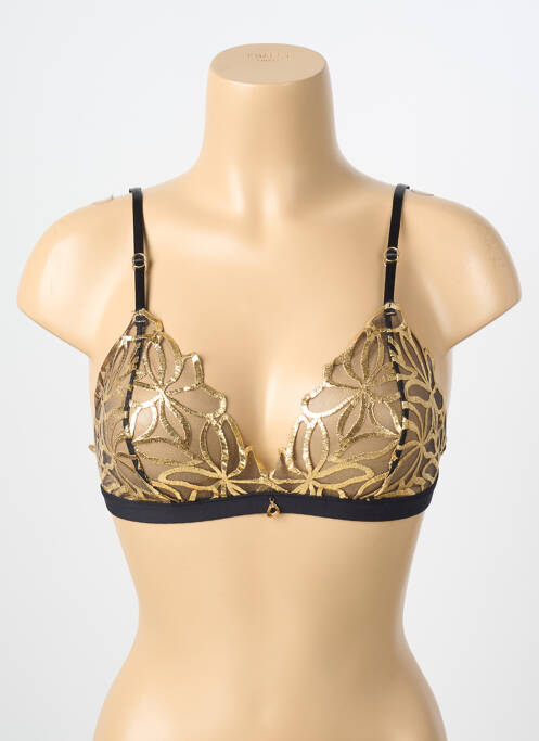 Sutien fără armatură sutien cupe întregi cu decolteu înalt auriu LISE CHARMEL femme