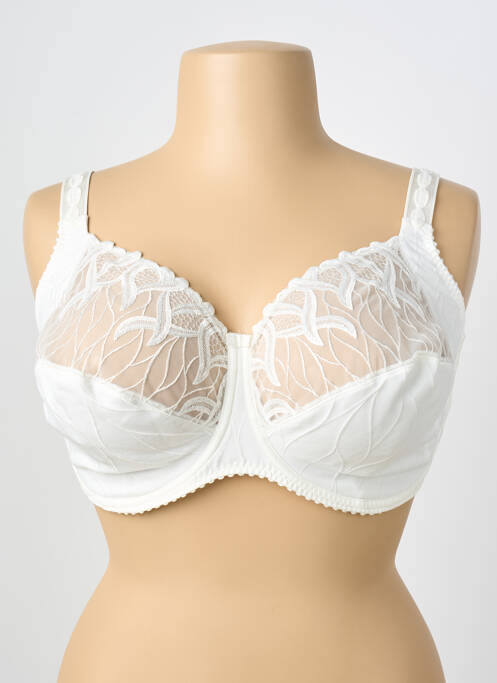 Sutien broderie sutien cupe întregi cu decolteu înalt alb LOUISA BRACQ femme