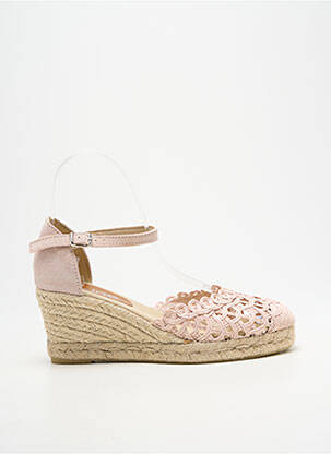 Espadrile vârf rotund toc de 4 la 6 cm roz HEINE femeie