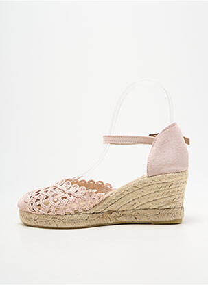 Espadrile vârf rotund toc de 4 la 6 cm roz HEINE femeie