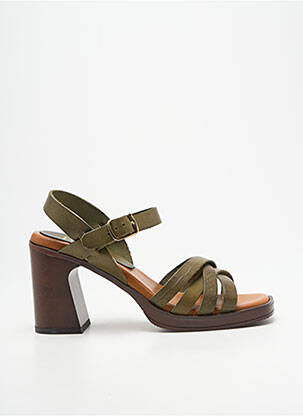 Sandale/Pantofi decupați verde HEINE femeie